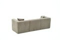 Canapea 3 locuri, Atelier del Sofa, 613LFS1114, Gri