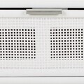 Consola cu 2 sertare Creaciones Meng, 82x42x79 cm, MDF/bambus, alb/argintiu