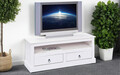 Comoda TV Provence 3, Inter Link, 118x39x45 cm, lemn, alb