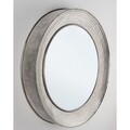 Oglinda decorativa, Adara Nickel, Bizzotto, 80 cm, otel