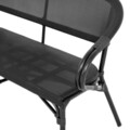Bancheta pentru exterior, Café, 130 x 57 x 83 cm, negru