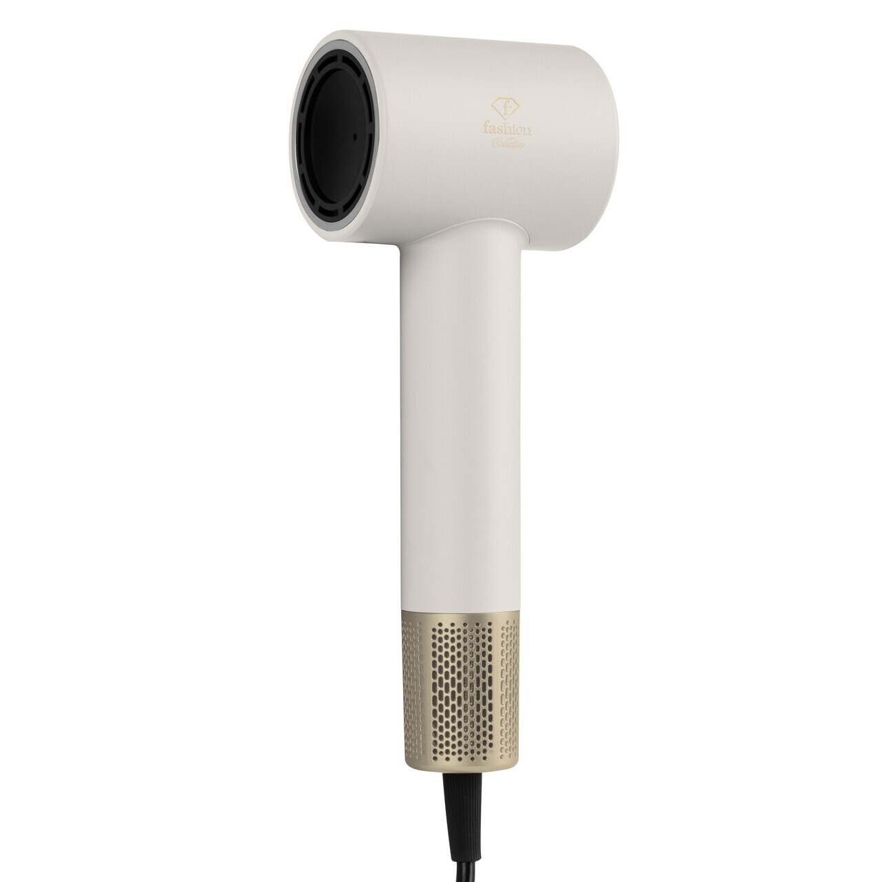 Uscator de par Fashion TV, Matte Cream-Gold, 1350-1600W, 3 viteze, 3 trepte de temperatura, crem - imagine 5