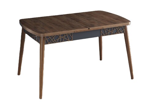 Masa extensibila, Beckley, Amalfi Motif, 131.5x79.5x76.5 cm, Maro