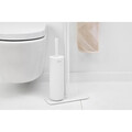 Suport hartie igienica si perie toaleta, Brabantia, MindSet, 29x12.5x75.5 cm, otel, Alb