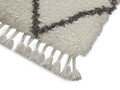 Covor, Samira 04 White, 60 x 120 cm, 100% poliester, alb/gri