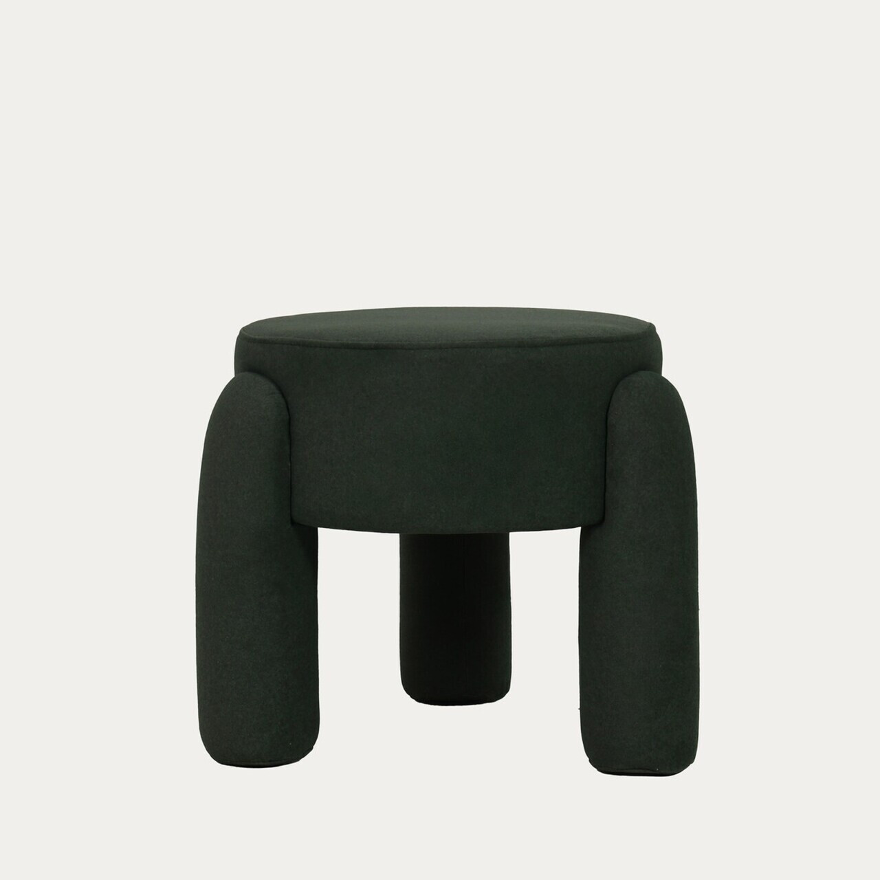 Taburet Ollera, Homla, 46.5x41 cm, MDF/poliester, verde inchis - view 3