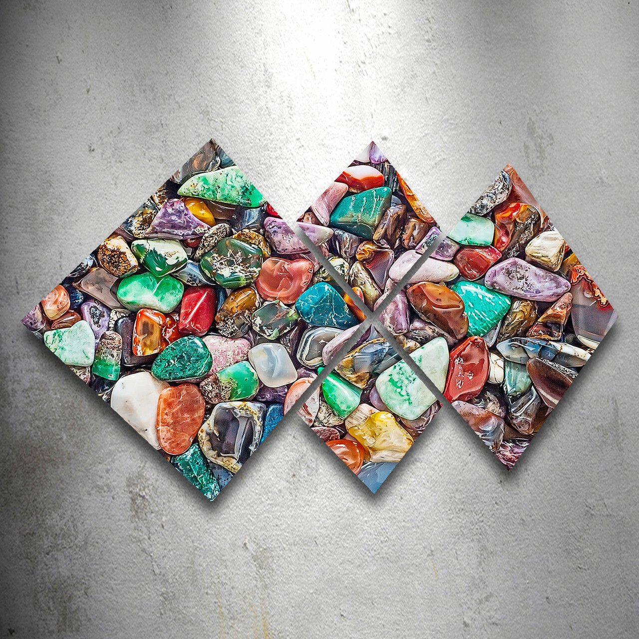 Set 4 tablouri decorative, 4MDF157690019, MDF, Imprimat UV, Multicolor - 1 | YEO