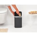 Cos de gunoi, Brabantia, Bo Small, 4 L, 17.2x20x27.2 cm, otel, gri inchis