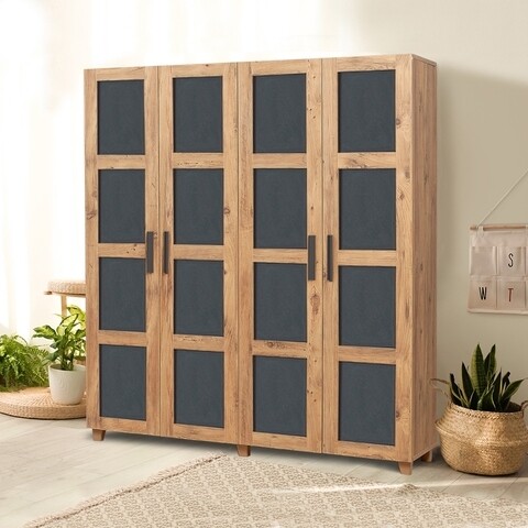 Dulap pentru haine salvia 1 - atlantic, anthracite, vella, 160x48x189 cm