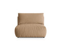 Modul pentru canapea, 1 loc, Chris-184, Micadoni Home, 105x100x80 cm, catifea, bej sand