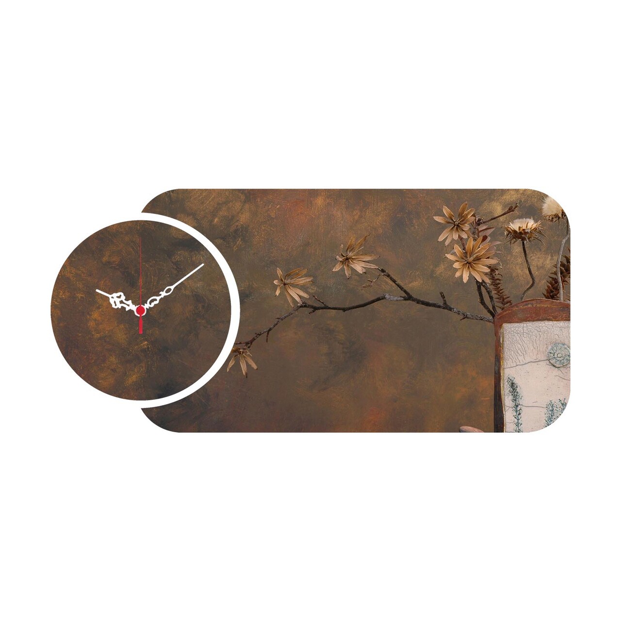 Set ceas si tablou decorativ, YMS-56, MDF , Dimensiune: 68 x 32 cm, Multicolor
