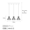 Lustra, Fulgor, 942FLG1633, Metal, Auriu
