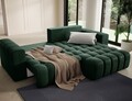 Coltar extensibil dreapta 4 locuri ELTAP, Bon-35, Bonett, 250x175x92 cm, lemn/poliester, verde inchis