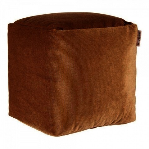 Taburet gift decor, pouffe, 30 x 30 x 30 cm, poliester/polistiren, bej