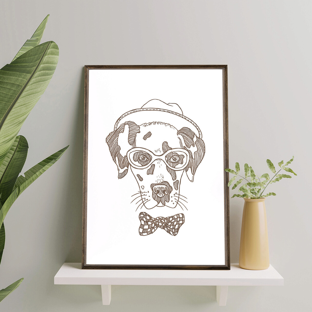 Tablou decorativ TD150 Lemn Desenat manual Natural