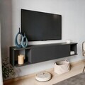 Comoda TV, Hanah Home, Twist, 160x29x29 cm, Antracit