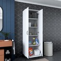 Dulap multifunctional, Rani, JE110, 60x198 cm, PAL, Alb
