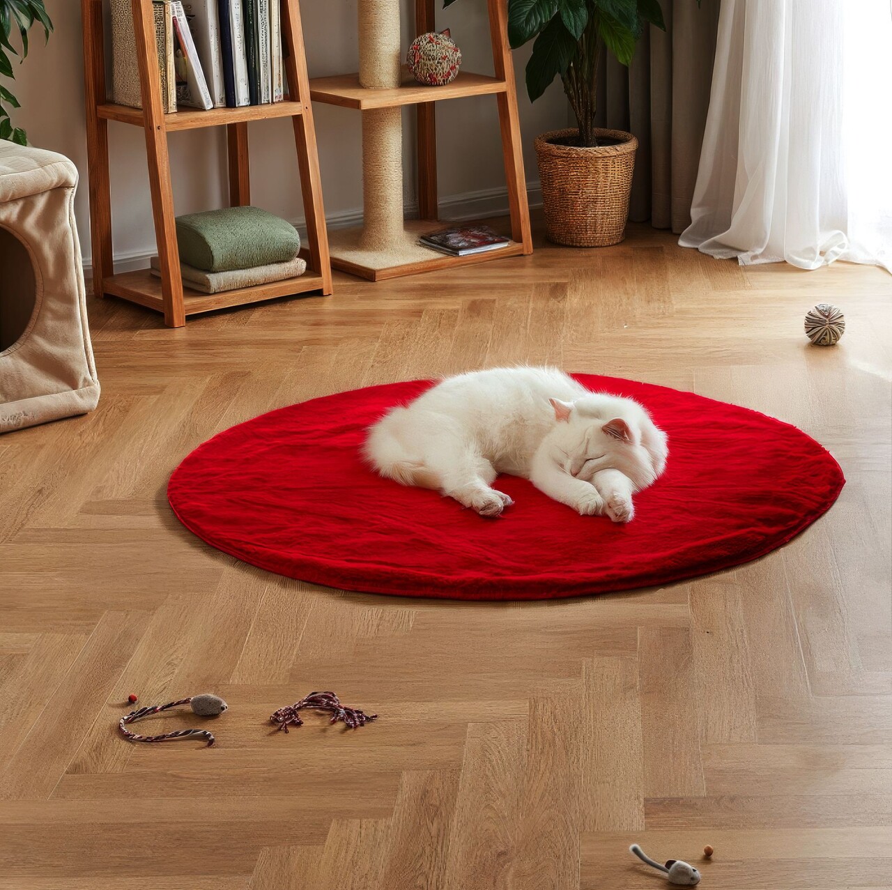 Pătură pentru pisici, Paws &amp; Whiskers, Cat, Rosu