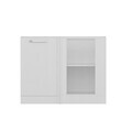 Dulap pentru bucatarie, Hanah Home, Minar, 105x72x56 cm, Alb