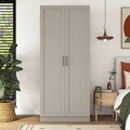 Dulap pentru haine, Hanah Home, BA306, 90x210x57.5 cm, Gresie
