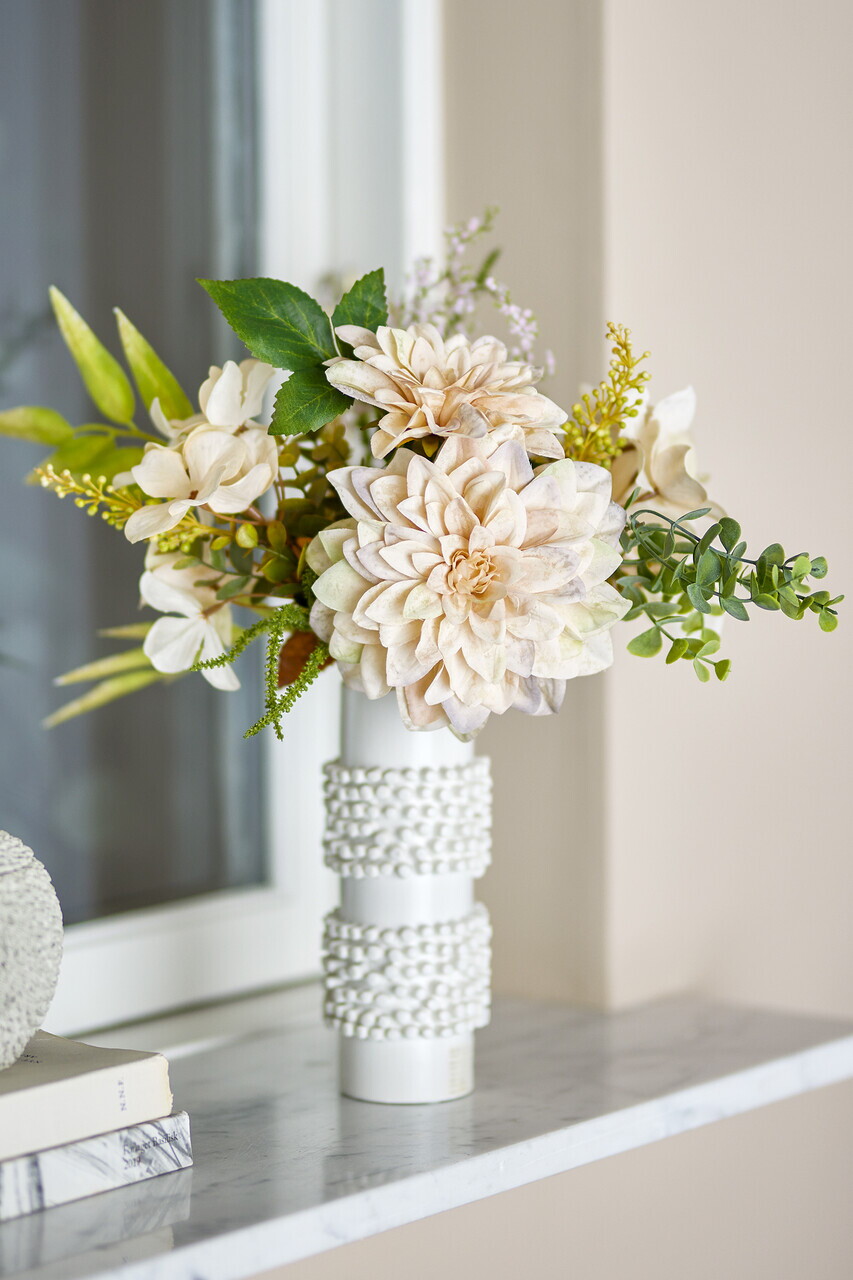 Buchet flori artificiale, Bloomingville, Glow, 23x46 cm, poliester/polietilena, natural - imagine 4