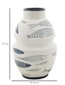 Vaza decorativa Fish, Mauro Ferretti, 21x31 cm, ceramica, multicolor