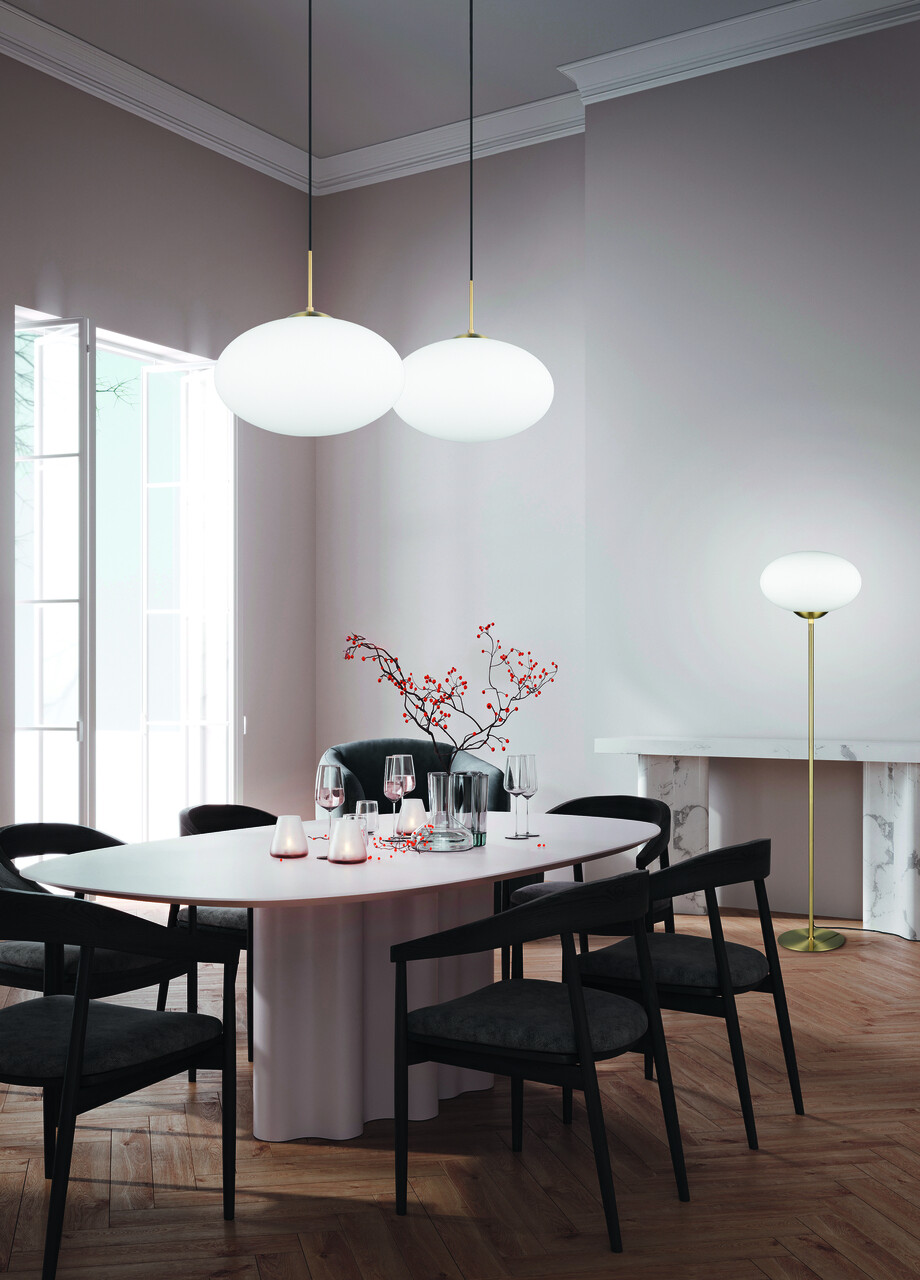 Lampadar Fomento, TRIO, 40x150 cm, 15W, 1x E27, metal, bronz mat/alb