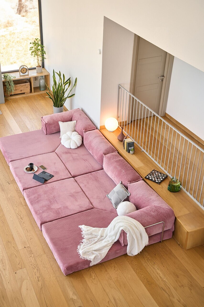 Coltar, Atelier del Sofa, 118FVL1409, Tesatura plus reiata, Roz - view 8