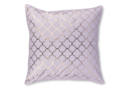 Fata de perna decorativa maroko bez, fashion goods, 45x45 cm, poliester, roz