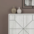 Consola, Decortie, Dune, 123x62.4x35 cm, Alb