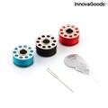 Mini masina de cusut portabila cu LED, taietor de fire si accesorii Sewny InnovaGoods