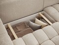 Coltar extensibil dreapta 4 locuri ELTAP, Bon-220, Bonett, 250x175x92 cm, lemn/poliester, bej deschis