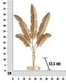 Decoratiune Five Leaf, Mauro Ferretti, 34x60 cm, fier, auriu