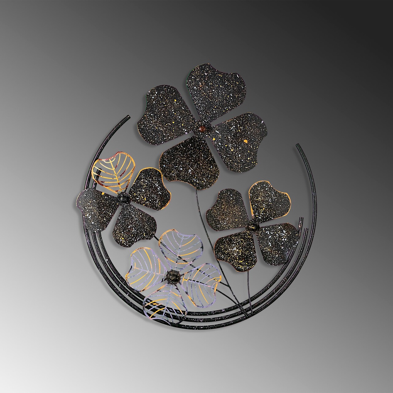 Decoratiune de perete, Shihezi 3, Dimensiune: 50 x 50 x 4 cm, Multicolor - view 4