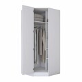 Dulap pentru haine, Hanah Home, BA301, 91x210x57.5 cm, Alb