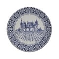Set farfurii pentru desert 6 piese, InArt Maison, Ø17 cm, ceramica, albastru/ivoriu