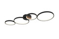 Plafoniera Rondo, TRIO, 97x34.3x5.5 cm, 37W, 1x SMD, metal, negru mat