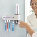 Sterilizator UV pentru periuta de dinti cu suport si dozator de pasta de dinti InnovaGoods Smiluv