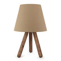 Lampa de masa, Insignio, 780SGN1659, 70% lemn de fag/30% tesatura PVC, Maro / Nuc