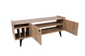 Comoda TV, Mod Design, Astana, 150x40x62 cm, Stejar / Negru