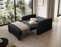 Canapea extensibila 1 loc, ELTAP, Laine, 102x109x84 cm, lemn/poliester, negru