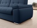 Coltar extensibil stanga 3 locuri ELTAP, LT-40GO, Sado, 272x192x95 cm, lemn/poliester, albastru