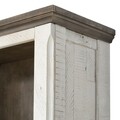 Mobilier living, Havalance, L.314 l.45 H.187, lemn de pin/pal, alb antichizat/grej