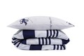 Lenjerie de pat pentru o persoana, Beverly Hills Polo Club, BHPC 003 - Dark Blue, 2 piese, bumbac ranforce, multicolor