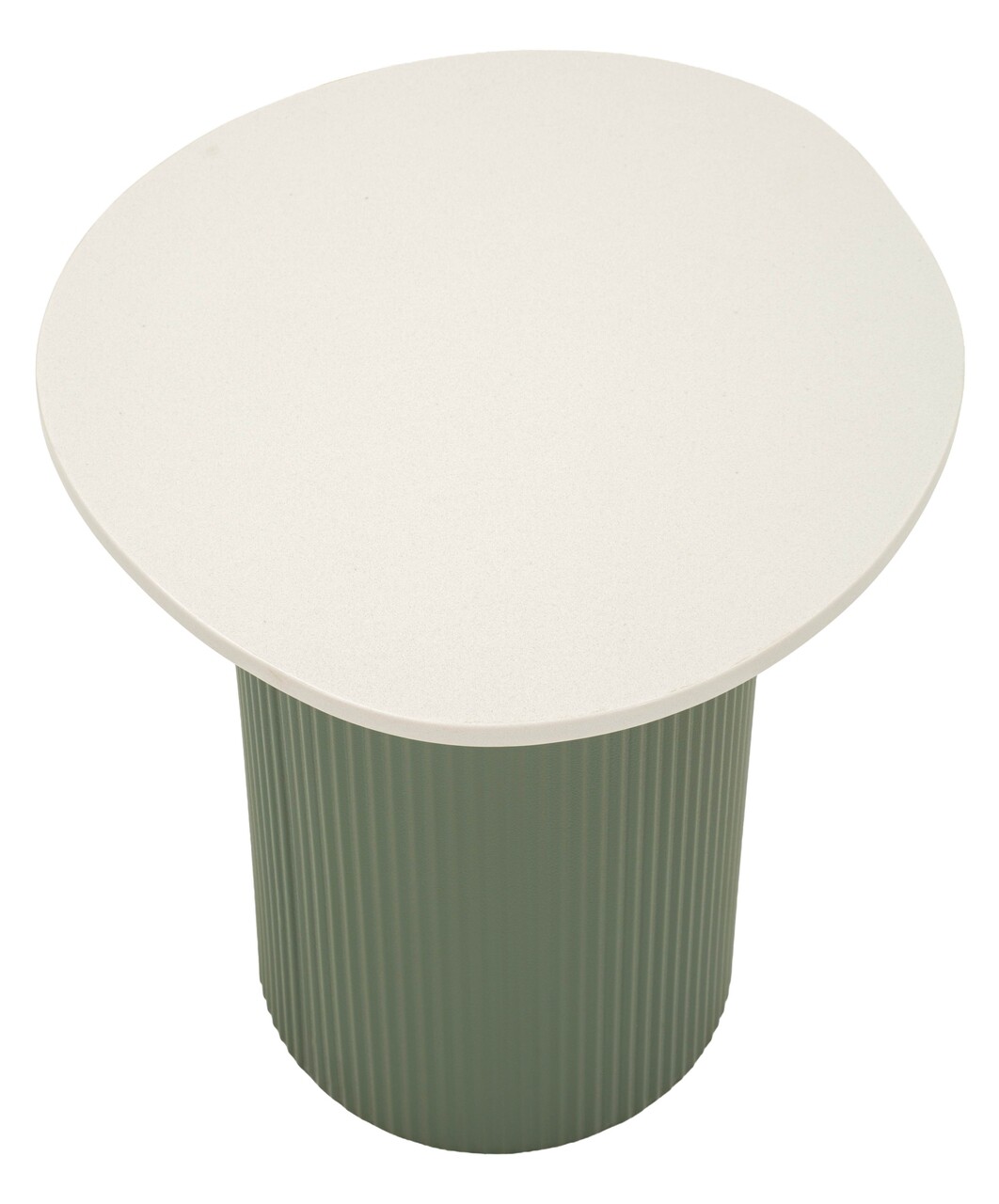 Masuta de cafea, Mauro Ferretti, Frankfurt, 40x42x45 cm, metal/MDF/marmura artificiala, verde/alb - view 6