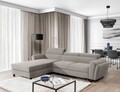 Coltar extensibil stanga 4 locuri ELTAP, Mari-13, Mariall, 288x200x92 cm, lemn/poliester, bej