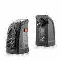 Mini-Radiator portabil cu stecher Heatpod, InnovaGoods, 400 W, 16 x 8.5 x 12.5 cm, negru