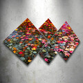 Set 4 tablouri decorative, 4MDF266956586, MDF, Imprimat UV, Multicolor