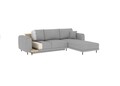 Coltar extensibil dreapta 4 locuri ELTAP, RT-04NU, Dalia, 289x190x95 cm, lemn/poliester, gri