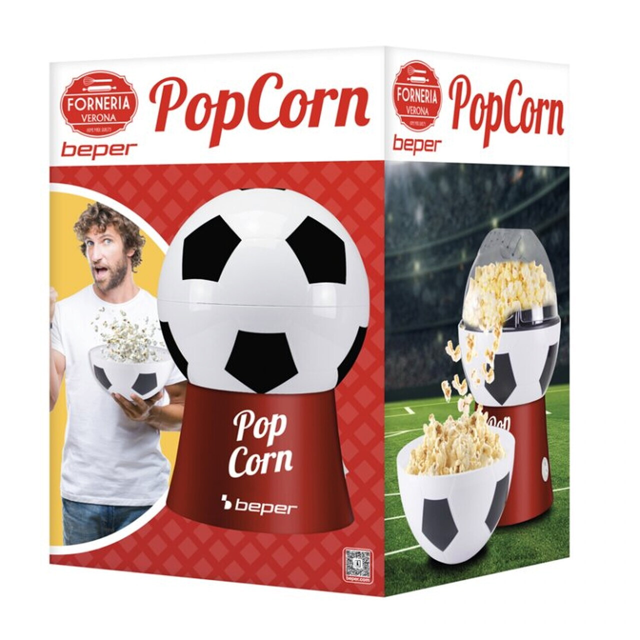 Aparat pentru popcorn fara ulei Beper, 1200W, multicolor